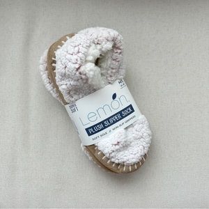 Lemon Plush Slipper Sock